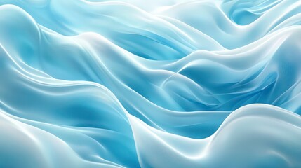 Obraz premium Abstract blue wavy background with smooth flowing lines.