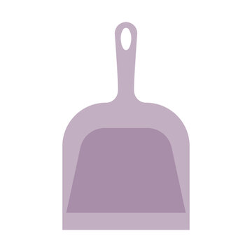 purple dustpan cleaning tool simple design clip art preview