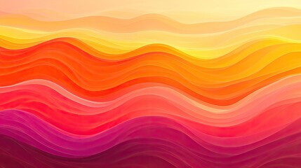 Fototapeta premium Vibrant Abstract Flowing Waves in Warm Colors