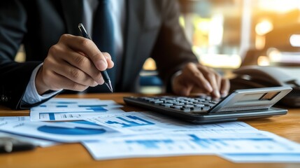 a government employee using a grp software to report on public spending. cost calculation through statistical data analysis.