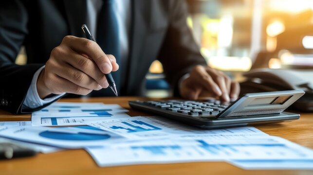 a government employee using a grp software to report on public spending. cost calculation through statistical data analysis.