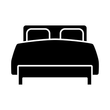 recommend clip art: Bed icon vector. Bedroom illustration sign. Sleep symbol or logo.