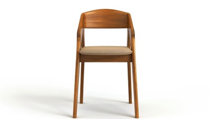 Elegant Dining Chair Isolated on White Background Suitable for Home Decor