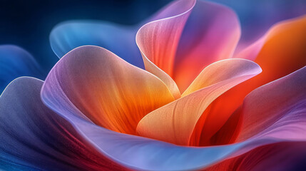 Obraz premium Abstract color art petal line wallpaper background