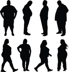 Fat People Silhouette