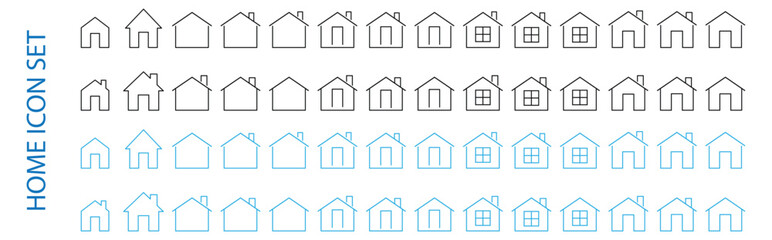 home line icon homepage set
