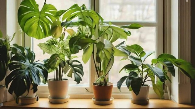 plants in pot 