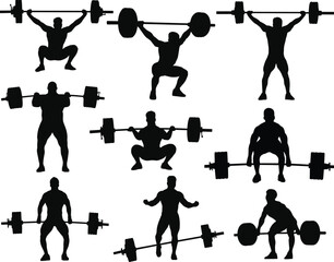 Weightlifting silhouette