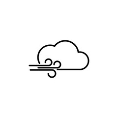 Wind Clouds icon vector. stock illustration
