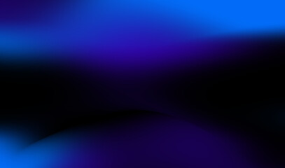 Soft flowing waves in shades of blue and purple create a calming abstract background, suitable for digital designs or artistic projects. Blue and black gradient blur abstract pattern background.