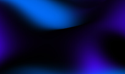 Soft flowing waves in shades of blue and purple create a calming abstract background, suitable for digital designs or artistic projects. Blue and black gradient blur abstract pattern background.