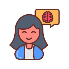 Mental Health Filled Icons , Vector illustration