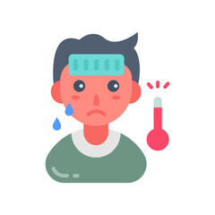 Contagious Flat Icons, Vector illustration