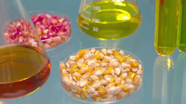 Biofuel with Plants industry lab researching for bio-aviation fuel (BAF) to be a sustainable aviation fuel (SAF)