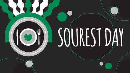 Obraz premium Sourest Day web banner design illustration 