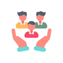 Social Care Flat Icons, Vector illustration