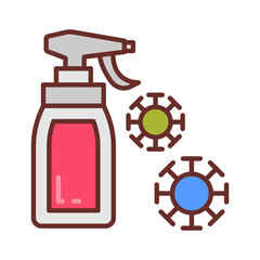 Disinfection Filled Icons , Vector illustration