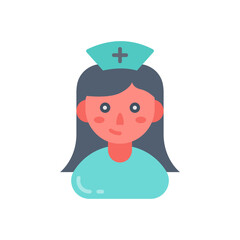 Nurse Flat Icons, Vector illustration