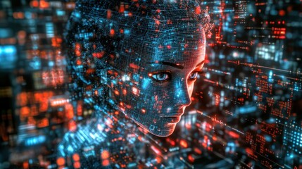 Obraz premium The concept of digital content, a social network service, streaming video, and NFT, which is a non-fungible token, Generative AI