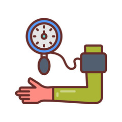Blood Pressure Filled Icons , Vector illustration