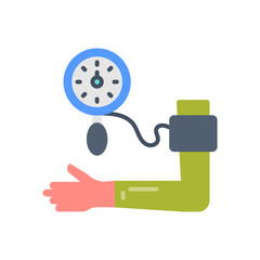 Blood Pressure Flat Icons, Vector illustration