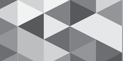 Black and white geometric triangles. Seamless textured pattern background. Seamless geometric pattern square shapes low polygon backdrop background. 