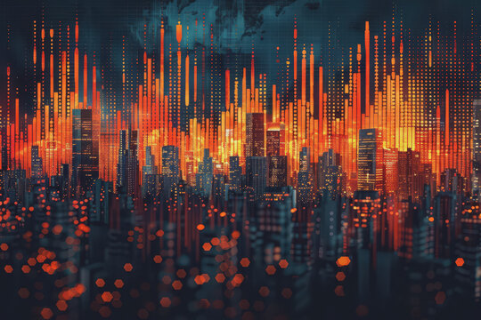 Stock prices vs trading volume scatter plot, strong positive correlation, investor interest rise.