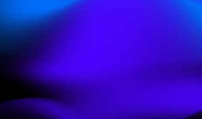 Soft flowing waves in shades of blue and purple create a calming abstract background, suitable for digital designs or artistic projects. Blue and black gradient blur abstract pattern background.