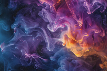 Obraz premium Fascinating color combinations Swirled together to create hypnotic, colorful abstract patterns.