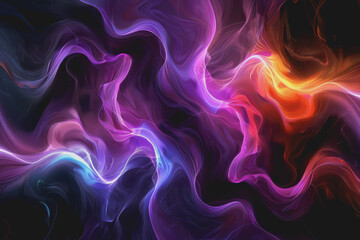 Fototapeta premium Fascinating color combinations Swirled together to create hypnotic, colorful abstract patterns.