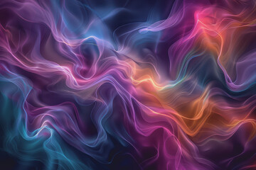 Obraz premium Fascinating color combinations Swirled together to create hypnotic, colorful abstract patterns.