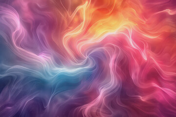 Fototapeta premium Fascinating color combinations Swirled together to create hypnotic, colorful abstract patterns.