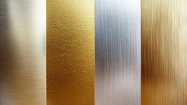 Luxurious gold and silver background, elegant and rad