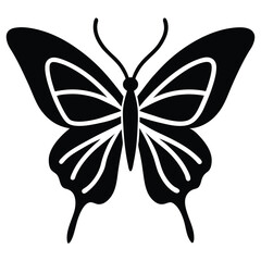 Solid color Ulysses Butterfly animal vector design