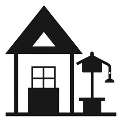 house icon isolated on white