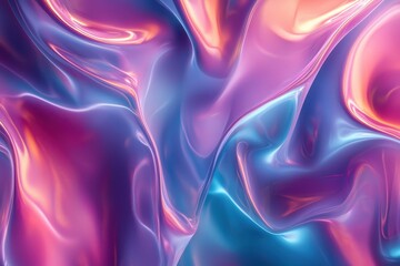 Fototapeta premium Fluid Abstract Background with Liquid Shapes in Motion