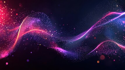 Fototapeta premium Abstract Digital Technology Background with Vibrant Colors