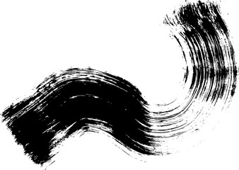 Grunge Ink Brush Wave Stroke Texture