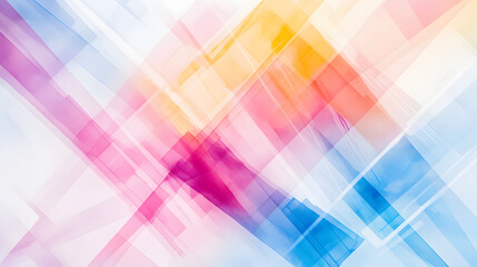 An Intriguing Abstract Representation of Vivid Geometric Shapes Intertwined with Futuristic Circuit Boards