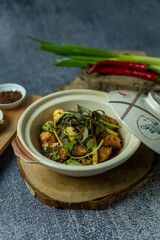 asian food chinese cuisine hot pot vegetables traditional