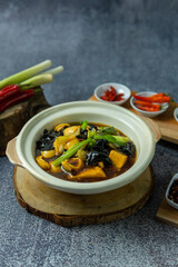 asian food chinese cuisine hot pot vegetables traditional