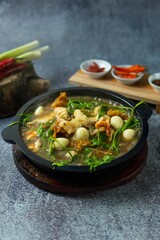 asian food chinese cuisine hot pot vegetables traditional
