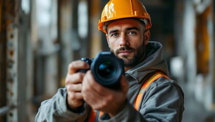 Obraz premium Construction engineer photo