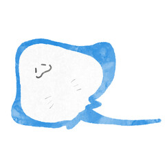海のいきもの(エイ) © AKIRA!