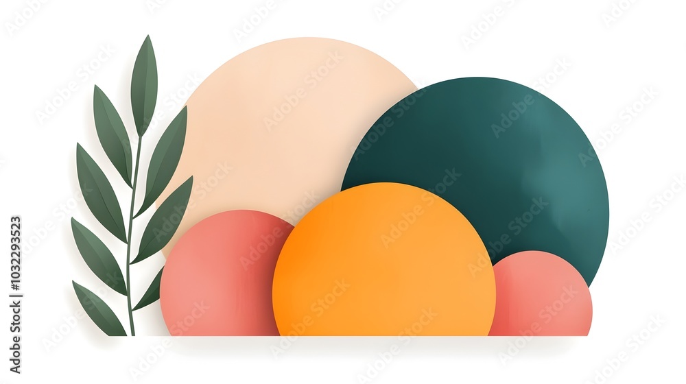 Poster versatile minimalist abstract icon with a precise geometric composition visually impactful digital t