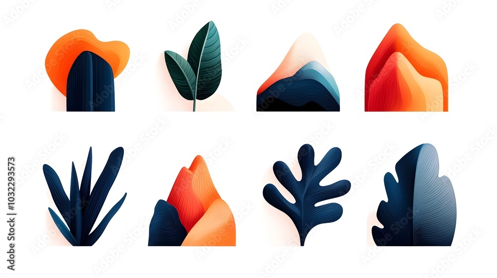 Poster sleek and modern icon design featuring minimalist geometric shapes clean lines and sharp edges for a