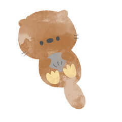 海のいきもの(ラッコ)