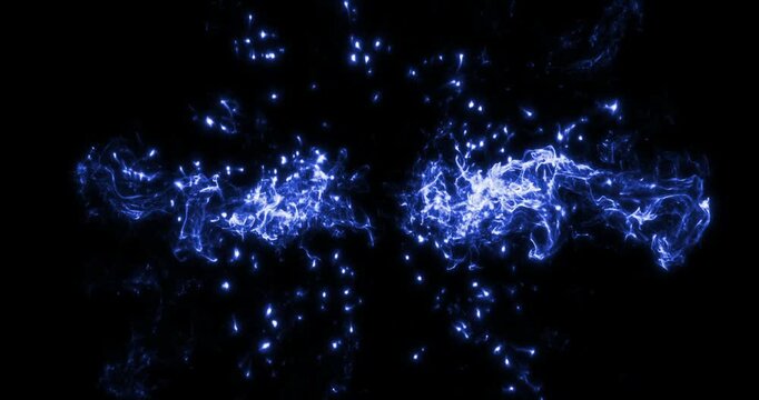 shock wave abstract cosmic explosion shockwave blue energy on black background