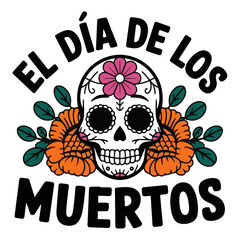 Fototapeta premium Dia de los Muertos Icon Illustration