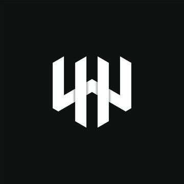 WH letter logo vector template. Creative W H design. Premium Vector